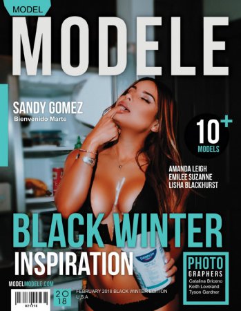 Model Modele Magazine - Black Winter Inspiration 2018